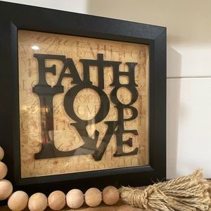 Love Faith Hope Wall Hanging